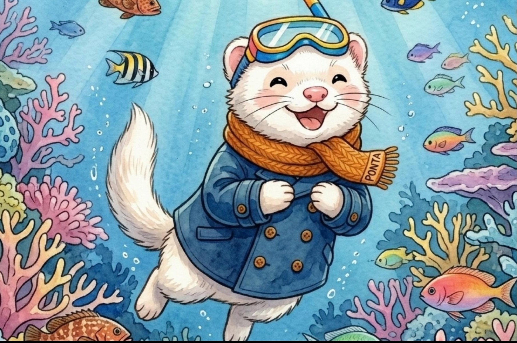 AIで作った絵本のキャラクター・ポンタ